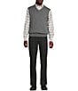 Cremieux Daniel Cremieux Signature Label V-Neck Sweater Vest, Color:Charcoal Heather - Image 3