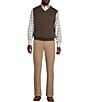 Cremieux Daniel Cremieux Signature Label V-Neck Sweater Vest, Color:Brown Heather - Image 3