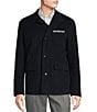 Color:Dark Navy - Image 1 - Daniel Cremieux Signature Label Wool Blazer Jacket