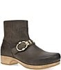 Dansko Baylin Leather Studded Buckle Booties - Image 1