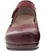 Color:Red - Image 4 - Beatrice Leather Mary Jane Clogs