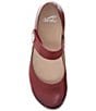 Color:Red - Image 5 - Beatrice Leather Mary Jane Clogs