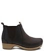 Color:Brown - Image 2 - Becka Leather Clog Chelsea Booties