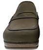 Color:Green Oiled Pull Up - Image 4 - Bel Oiled Leather Penny Clogs