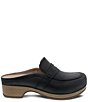Color:Black Oiled Pull Up - Image 2 - Bel Oiled Leather Penny Clogs