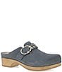 Dansko Branson Suede Studded Buckle Slip On Clogs - Image 1