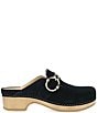Dansko Branson Suede Studded Buckle Slip On Clogs - Image 3