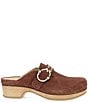 Dansko Branson Suede Studded Buckle Slip On Clogs - Image 4
