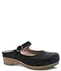 Color:Black Burnished Nubuck - Image 1 - Bria Nubuck Suede Mary Jane Clogs