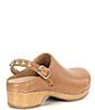 Color:Tan Tumbled - Image 2 - Britton Leather Studded Strap Clogs