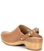 Color:Tan Tumbled - Image 3 - Britton Leather Studded Strap Clogs