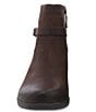 Color:Brown Burnished Suede - Image 4 - Cagney Burnish Suede Buckle Detail Booties