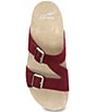 Color:Cinnabar Suede - Image 6 - Dayna Suede Buckle Slide Sandals