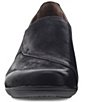 Color:Black Burnished Nubuck - Image 2 - Fae Burnished Leather Slip-Ons