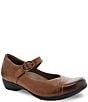 Color:Chestnut Burnished Calf - Image 1 - Fawna Leather Mary Janes
