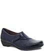 Color:Navy - Image 1 - Franny Block Heel Loafers