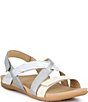 Dansko Jacklyn Leather Slingback Hook-and-Loop Sandals - Image 1