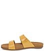 Color:Yellow Calf - Image 4 - Justine Leather Slide Sandals