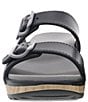 Color:Black Molded - Image 4 - Kandi Buckle Platform Pool Slide Sandals