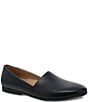 Color:Black - Image 1 - Larisa Leather Slip-On Loafer Flats