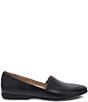 Color:Black - Image 2 - Larisa Leather Slip-On Loafer Flats