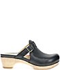 Dansko Leandra Leather Platform Block Heel Clogs - Image 2
