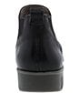 Color:Black Burnished Calf - Image 3 - Louisa Burnished Leather Chelsea Booties