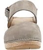 Color:Taupe Milled Nubuck - Image 4 - Lucia Nubuck Suede Slingback Open Clogs