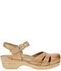 Dansko Margreta Leather Ankle Strap Clogs - Image 2