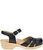Dansko Margreta Leather Ankle Strap Clogs - Image 3