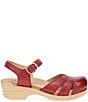 Dansko Margreta Leather Ankle Strap Clogs - Image 4