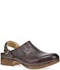 Dansko Millie Embossed Leather Swivel Strap Convertible Clogs - Image 1