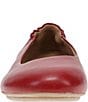 Dansko Mollie Leather Ballerina Flats, Color:Red - Image 5