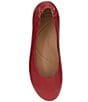 Dansko Mollie Leather Ballerina Flats, Color:Red - Image 6