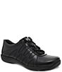 Color:Black - Image 1 - Women's Neena Leather Sneakers