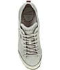 Color:Sage Suede - Image 5 - Women's Paisley Suede Waterproof Lace-Up Sneakers