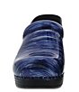 Color:Blue Water Patent - Image 3 - Professional Blue Wave Print Patent Leather Clogs