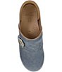 Dansko Professional Button Denim Leather Clogs - Image 6