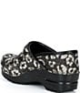 Dansko Professional Leopard Print Glitter Patent Leather Clogs - Image 3
