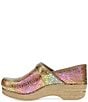 Dansko Professional Metallic Floral Embossed Leather Clogs - Image 4