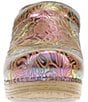 Dansko Professional Metallic Floral Embossed Leather Clogs - Image 5