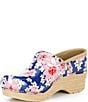 Dansko Professional Pink Bloom Patent Leather Clogs - Image 4