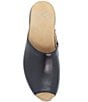 Color:Black Nappa - Image 6 - Ravyn Leather Peep Toe Slip Ons