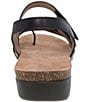 Color:Black Waxy Burnished - Image 3 - Roslyn Leather Strappy Thong Sandals