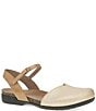 Dansko Rowan Chevron Leather Ankle Strap Mary Jane Clogs - Image 1