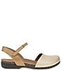 Dansko Rowan Chevron Leather Ankle Strap Mary Jane Clogs - Image 2