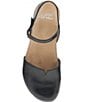 Color:Black Waxy Burnished - Image 5 - Rowan Leather Ankle Strap Shoes