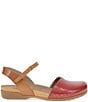 Dansko Rowan Perforated Leather Ankle Strap Mary Jane Clogs - Image 2