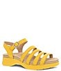Color:Yellow Nappa - Image 1 - Roxie Leather Banded Sandals