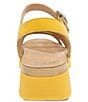 Color:Yellow Nappa - Image 3 - Roxie Leather Banded Sandals